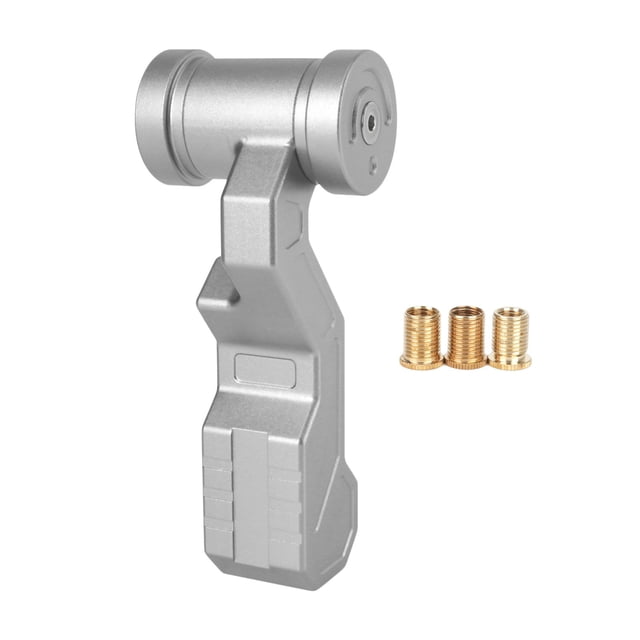 Perilla de cambio perfecl con tres adaptadores Aleación de aluminio Universal 160 mm Plata