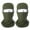 Army Green, variant on harmtty 1/2Pcs Winter Cycling Skiing Neck Balaclava Cover Face Head Warmer Scarf Hat,White
