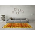 thumbnail image 3 of Ahgly Company Indoor Square Geometric Yellow Traditional Area Rugs, 8' Square, 3 of 4