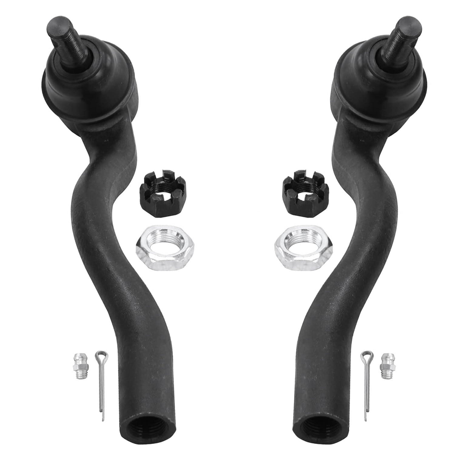 Detroit Axle - Front 12pc Suspension Kit for 2011-2015 Dodge Durango Jeep Grand Cherokee, 2 Lower Ball Joints 4 Front and Rear Sway Bars 4 Tie Rods 2 Boots 2012 2013 2014 Replacement