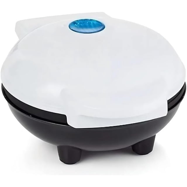 Mini Plancha Eléctrica Ligera y Práctica para Hot Cakes y Huevos | Superficie Antiadherente de Calentamiento Rápido | Ideal para Porciones Individuales | Diseño Compacto Fácil de Usar (blanco)