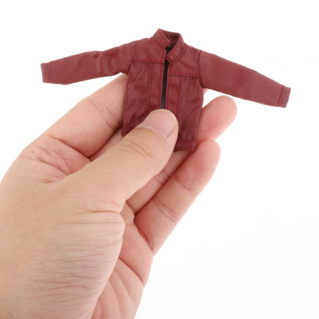Abrigo de Mujer a Escala 1:12, Disfraz de en Miniatura, Disfraz de Chaqueta de Figura Femenina Informal Elegante para Figuras de Acción de 6 P rojo Hugo Abrigo en miniatura