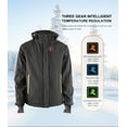 thumbnail image 6 of Mens Heated Jacket With Battery Pack,5V 5200mAh Waterproof Rechargeable Heated Jacket Adjust 3 Heating settings (Black), 6 of 10