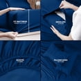 thumbnail image 4 of Juego de sábanas Utopia Bedding King de microfibra cepillada, 4 piezas, 4 of 7