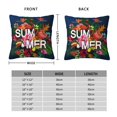 thumbnail image 2 of Yiaed Summer Birds and Flowers Print Pillow Covers Super Soft Decorative Square Throw Pillow Covers Case Cushion Covers for Sofa Couch Bedroom Car Decor（No pillow core）-24"x24", 2 of 7