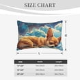thumbnail image 4 of Daiia Artistic Starry Sky Cloud Dog Bedding Waterproof Pillow Protector Zippered Queen – Bed Bug Proof Pillow Encasement-20"x30", 4 of 6