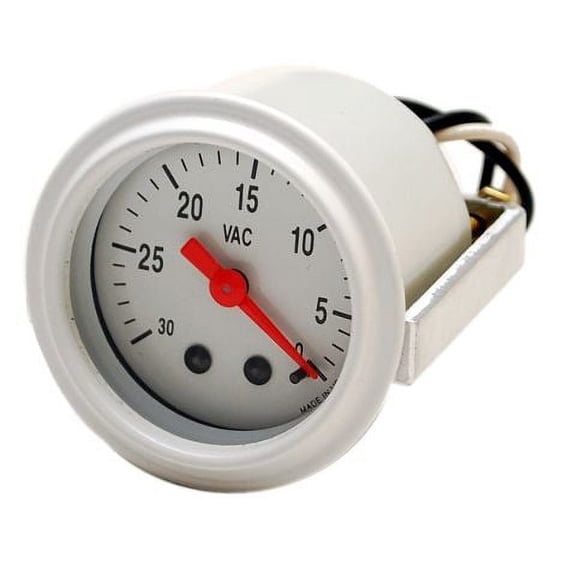 Livorsi Boat Vacuum Gauge GMVWW | 2 1/16 Inch White
