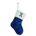 thumbnail image 2 of Calcetines con letras navideñas, calcetines sólidos de lana con colgante, adornos navideños, bolsas de regalo, calcetines para mujer., 2 of 3