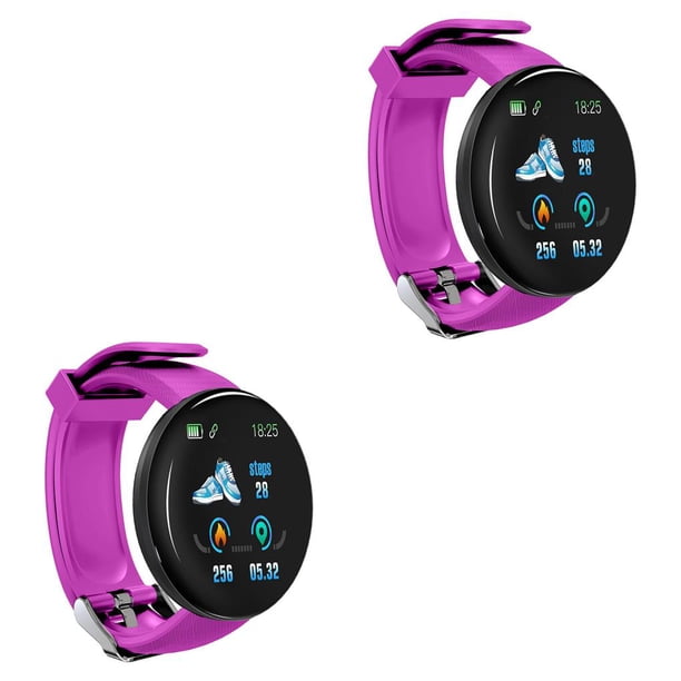 Reloj inteligente portátil sweethay D18 1.3 pulgadas IP65 impermeable Violeta