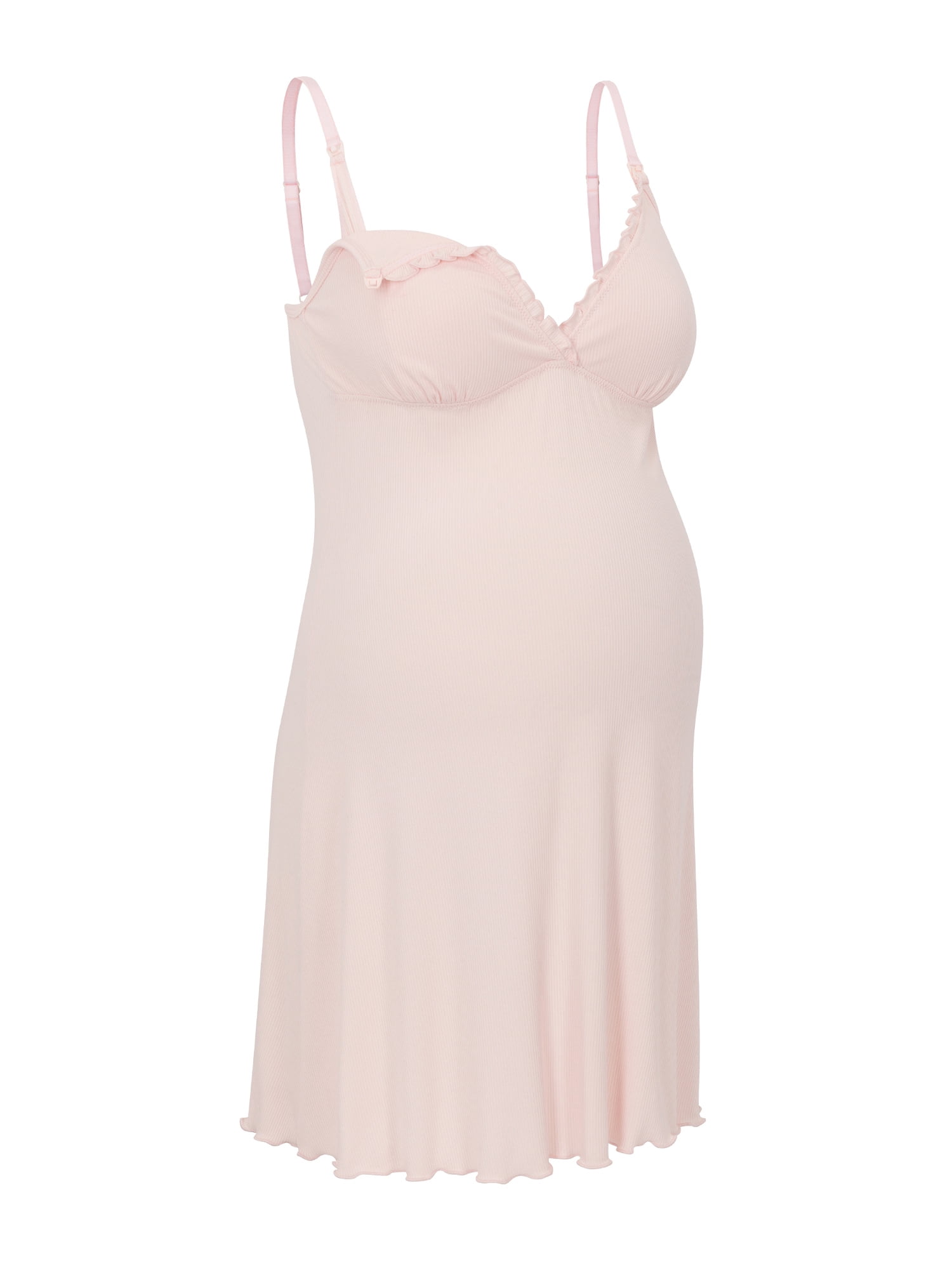 Ingrid & Isabel For Every Belly Women's Maternity Model Rib Crossover Chemise, Sizes S-XXXL