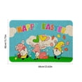 thumbnail image 3 of Fiudx Tapete de Pascua, Diseño Colorido de Lana Sintética, Antideslizante, Suave y Cómodo, Ideal para Decorar El Hogar, Versátil Durante Todo El Año y Perfecto para Cualquier Espacio., 3 of 6