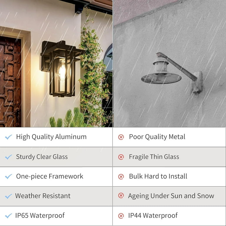 Smeike outdoor wall sconce deals