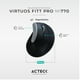 thumbnail image 3 of Mouse Ergonomico ACTECK VIRTUOS FITT PRO MI770 1600dpi Inalambrico 8 botones Negro AC-936200 Acteck AC-936200, 3 of 7