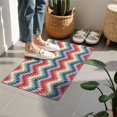 thumbnail image 4 of Colorful Geometric Chevron Pattern Door Rugs,Washable Non Slip Door Mats Indoor,Decorative Door Mats,Entry Mat Indoor for Entrance,Bedroom,Kitchen,Bathroom,16"x24", 4 of 6