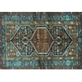 thumbnail image 1 of Ahgly Company Indoor Rectangle Persian Light Blue Traditional Area Rugs, 2' x 4', 1 of 4
