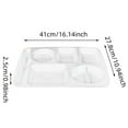 thumbnail image 3 of Heat Imitation Porcelain Compartment Fast Food Trays Specifically Designed For School And Unit Canteens Commercial Grade Tableware, 3 of 4