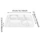 thumbnail image 3 of Bandejas de comida rápida con compartimentos de porcelana imitación calor diseñadas específicamente para comedores escolares y de unidades. Vajilla de calidad comercial., 3 of 4