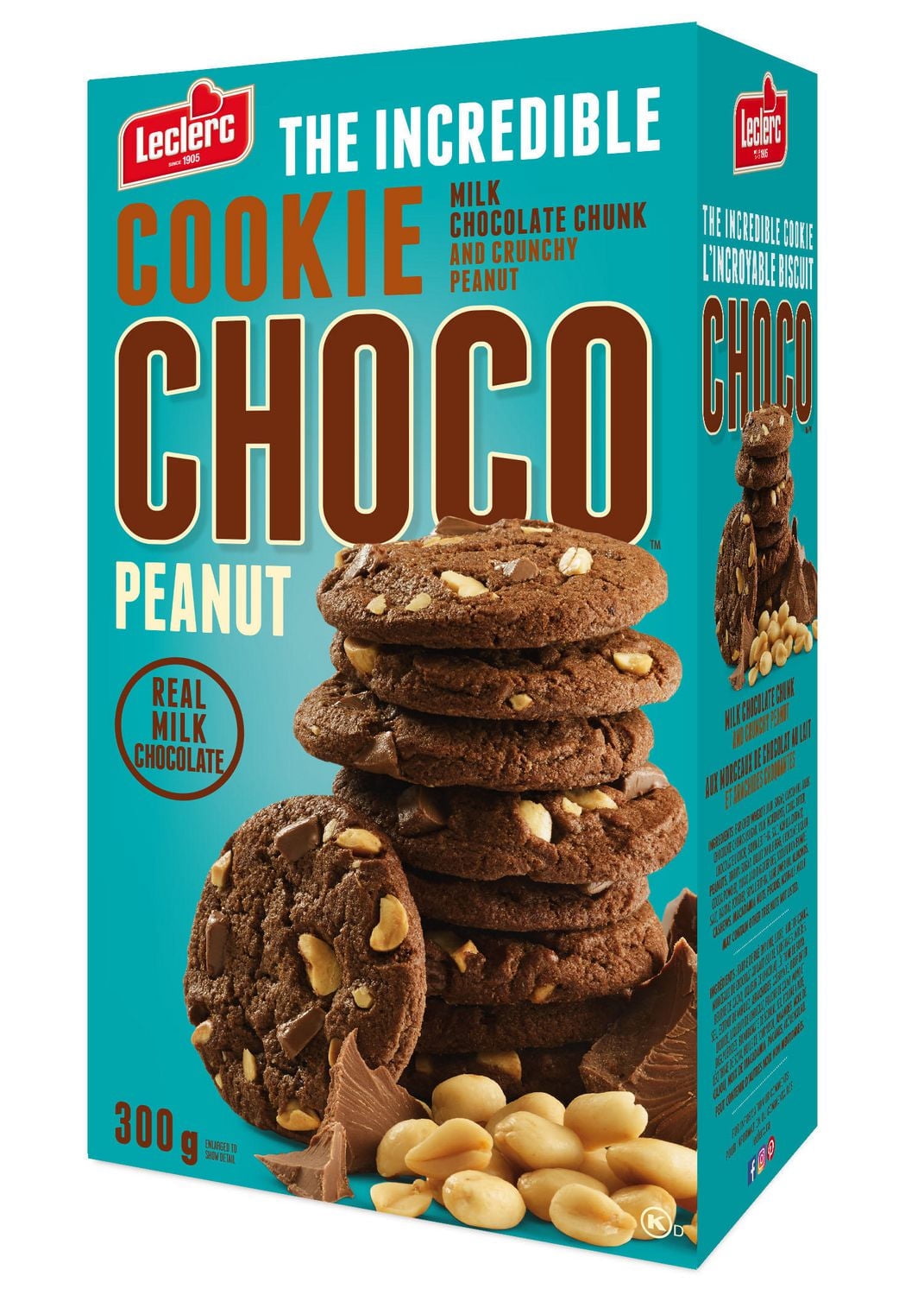 Choco Peanut Cookies with Milk Chocolate Chunk and Crunchy Peanut