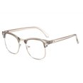 thumbnail image 1 of Classic Semi Rimless Anti Radiation Blue Light Blocking Glasses Men Square Ray Filter Eyeglasses Frames Computer Women Goggles Grey Transparent, 1 of 6