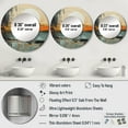thumbnail image 4 of Designart "Contemporary Seaside Enigmatic Dawn I" Beach Round Mirror Wall Decor Coastal - Large Grey Round Office Mirror - Round Mirror - 29" x 29", 4 of 6