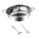 thumbnail image 1 of Olla caliente de acero inoxidable con cucharas, olla para sopa de dos sabores, utensilios de cocina, olla caliente 32cm, 1 of 9