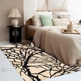 thumbnail image 6 of Teppich Homes Cozy Cream and Black Geometric Pattern Tufted Wool Area Rug 8x13 - Perfect for Living Room And Bedroom, 6 of 7