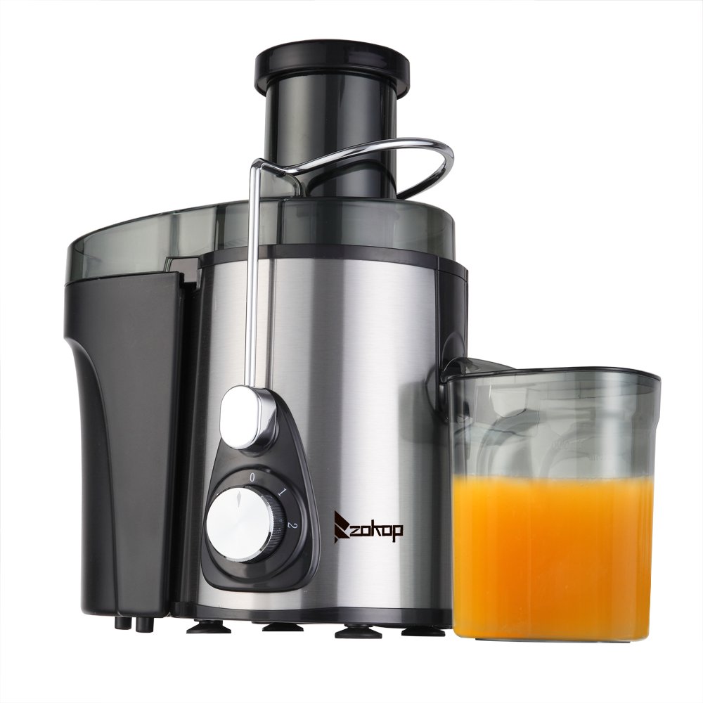 ZOKOP Juice Extractor Dual Speed Centrifugal Juicer AntiDrip with 3