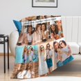 thumbnail image 4 of Personalised Blanket, Custom Blanket with Photos Text.Custom Blanket with 1-9 Photo Collages.Father, Mom, Lover, Kids, Friends, Birthday, Christmas - Personalised Gifts for Women Men（75x100cm）, 4 of 6