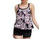 thumbnail image 3 of Traje de Baño de Bikini de Mujer Corbata Teñido Color Contraste Camisola Hombro sin Espalda para la Piscina de Playa Y Verano, 3 of 9