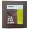 thumbnail image 5 of Sonoma Cotton Rich Sheet Set King Bed Sheets, Chocolate Brown, 5 of 5