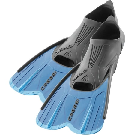 UPC: 0843607515962 | Cressi Agua Short Fins (Blue/Azure  EU 43/44 | US Man 10/11 | US Lady 11/12)