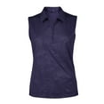 thumbnail image 1 of Monterey Club Women's Vintage Fairy Emboss Sleeveless Golf Polo Shirt #2457, 1 of 2