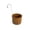 A001- Clear (Style A), variant on Outdoor and Garden, Medium Rustic Metal Wall Hanging Planter, Copper Toned Hanging Plant Pot, Outdoor Hanging Decor, Plant Holder for Fence Railing Wall Mount, Medium Size Metal