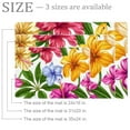 thumbnail image 2 of Colorful Tropical Flowers Blossom Flowers Small Area Rug, Non-Slip Door Mat Indoor Floor Mat, Washable Kitchen Rug Entrance DMat for Bedroom Living Room, 2 of 7