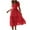 Red, variant on Ichuanyi Dresses for Women 2022, Fall Fashion Women Summer Casual Square-Neck Print Short Sleeve Loose Dress
