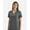 Dynamo Grey, variant on Onna NN300 Women's Limitless V-Neck Stretch Scrub Top-Dynamo Grey-XS