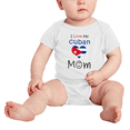 thumbnail image 2 of I Love My Cuban Mom Cute Baby Clothes For Boy Girl (White, 0-3 Months), 2 of 5