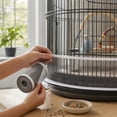 thumbnail image 4 of Bird Cage Seed Catcher Mesh Guard Skirt Net for Parrot Parakeet Cage Accessories Cover, 393.7 inch, 4 of 6