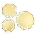 thumbnail image 6 of Efavormart Set of 3 | Gold Metal Geometric Cake Stand, Octagon Base Dessert Table Riser - 7"| 9"| 11", 6 of 10
