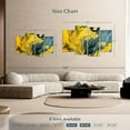 thumbnail image 4 of Elephant Stock Marbled Abstract Wall Art - Horizontal Multi Panel Canvas - Living Room Wall Decor - Abstract Multi Panel - Yellow And Black Decor - 68" x 42", 4 of 8