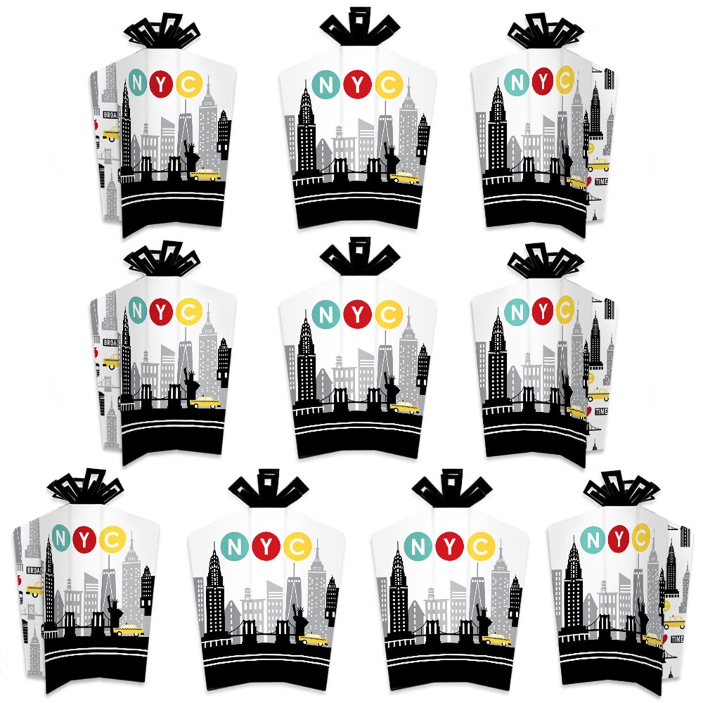 NYC Cityscape Table Decorations New York City Party Fold and Flare