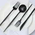 thumbnail image 2 of Efavormart 50 Pack | Black Heavy Duty Plastic Utensil Set, Premium Disposable Sleek Cutlery Flatware, 2 of 11