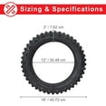thumbnail image 5 of AlveyTech 3.00-12 (80/100-12) Knobby Tread Tire for the Baja, Honda, Coolster Mini Bike, E-Scooter, 5 of 11