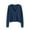 Navy, variant on Erwazi Womens Cardigan Sweaters Button Down Cotton Jacket Coat Solid Casual Long Sleeve V-Neck Outerwear