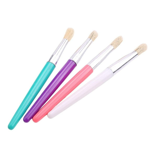 Set De 8 Pinceles De Pintura Para Niños – Modelos Redondos Y Planos, Mangos De Colores, Cerdas Suaves De Cerdo, Ideales Para Acrílico, Témpera Y Manualidades Escolares