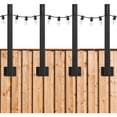 thumbnail image 2 of Multi-Purpose Outdoor String Lamp Poles - Garden Courtyard String Light , Independent Chandelier Stands, Fence Lighting Holders, 2 of 3
