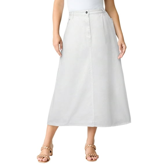 Roaman's Women's Plus Size Tall Plus Size Easy-Wear A-Line Skirt
