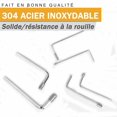 thumbnail image 3 of Kit 300PCS M2.5 M3 M4 M5 M6 M8 Hexagonal Headless Screws,Set Assortment Kit of Stainless Steel Hex Socket, 3 of 5