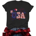 thumbnail image 6 of Women 4th of July Independence Day Shirts Funny Patriontic Graphic Short Sleeve Tee Tops, 6 of 6