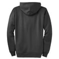 thumbnail image 6 of Port & Company Essential Fleece Full Zip Hooded Sweatshirt-4XL (Charcoal), 6 of 6